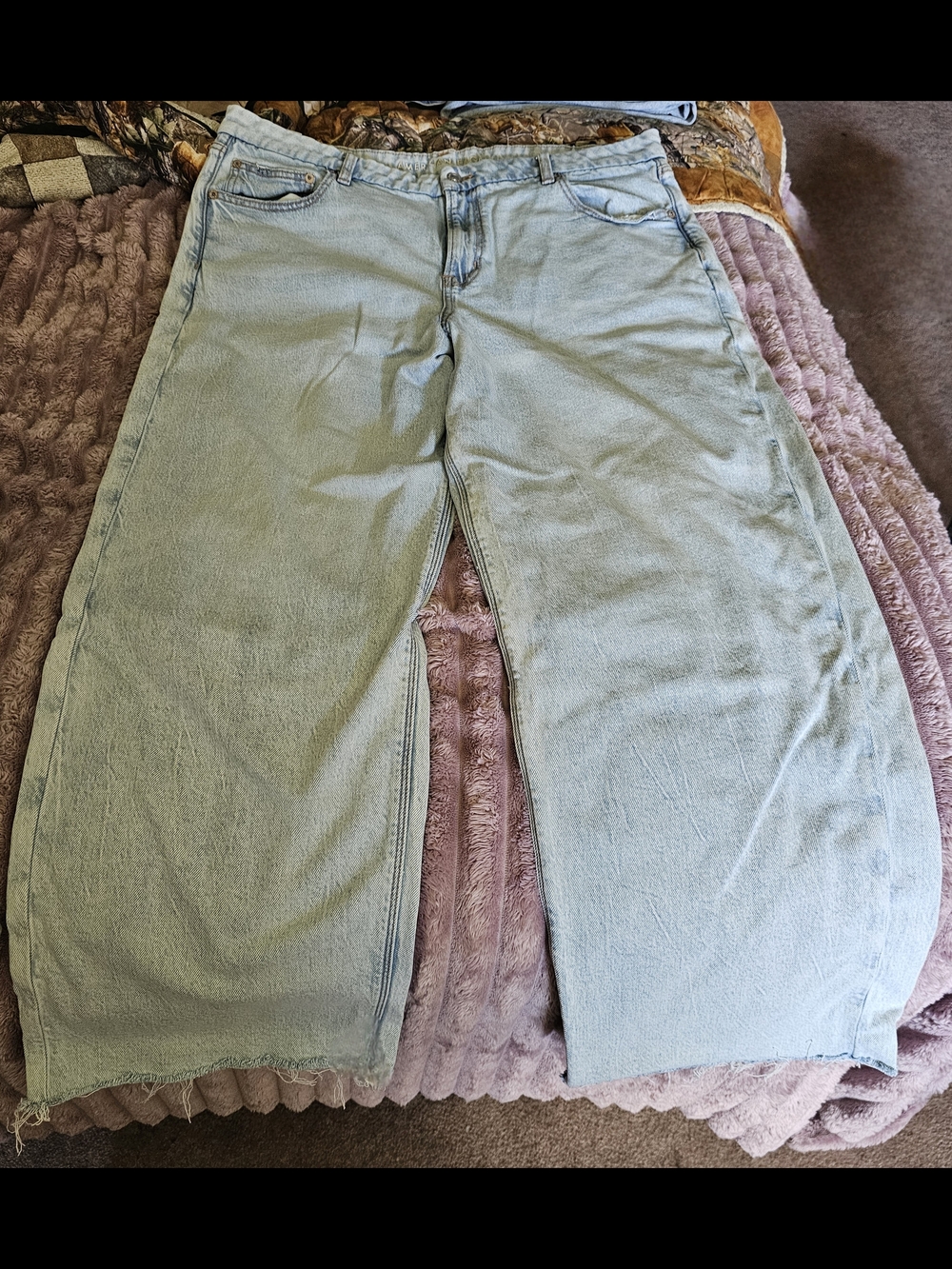 American Eagle Outfitters Light Blue Wide Leg Jeans